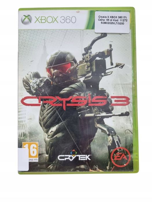 Gra Crysis 3 Xbox 360 Używana