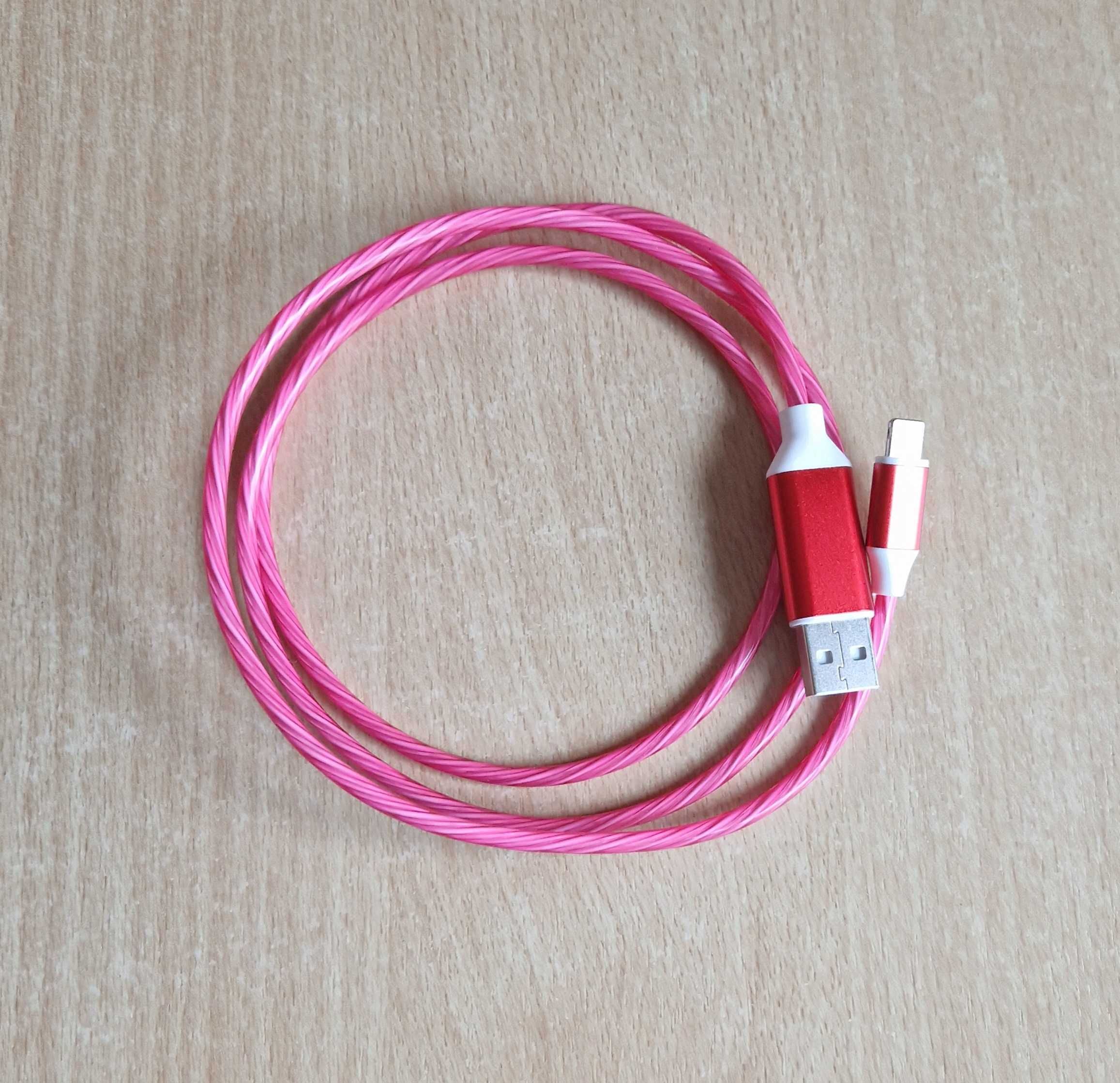 Kabel USB A - USB lightning (świecący)