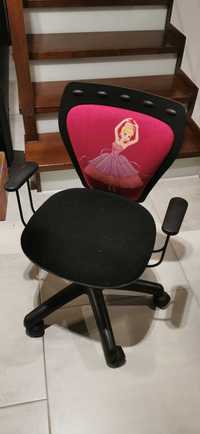 Fotel obrotowy biurowy biurkowy dla dziewczynki