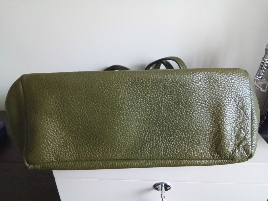 Zielona shoperka na ramię