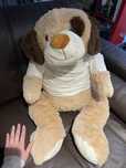 Urso de peluche grande com coração