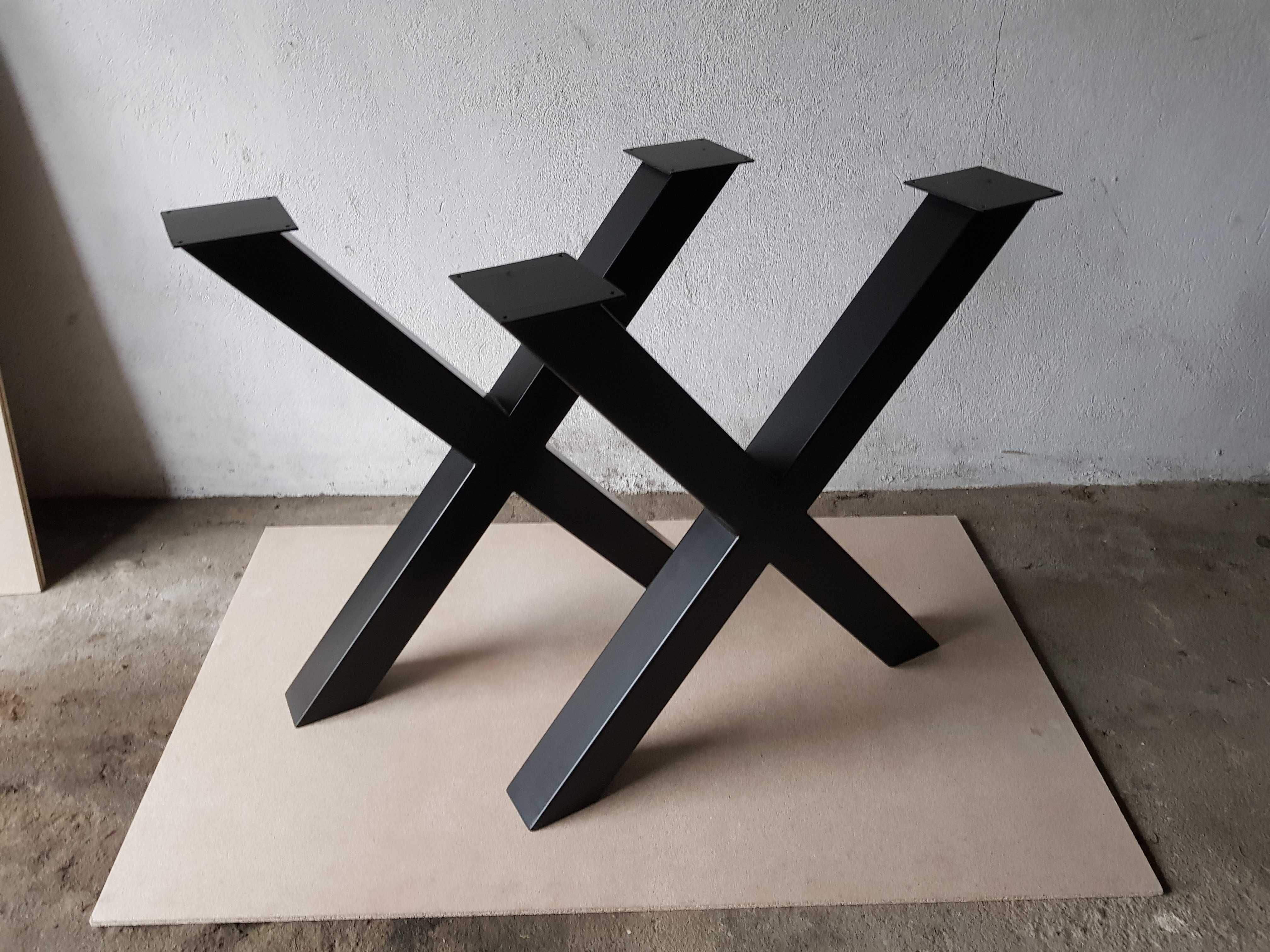 Nogi do stołu X,Metal/Loft, industrialny X