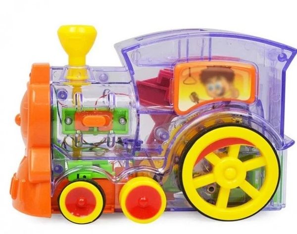 Набор игрушек-поезд домино Happy Truck Sciries 100 деталей