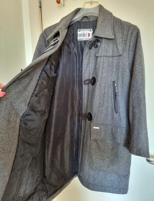 Casaco cinzento Loco Luxo, tamanho L