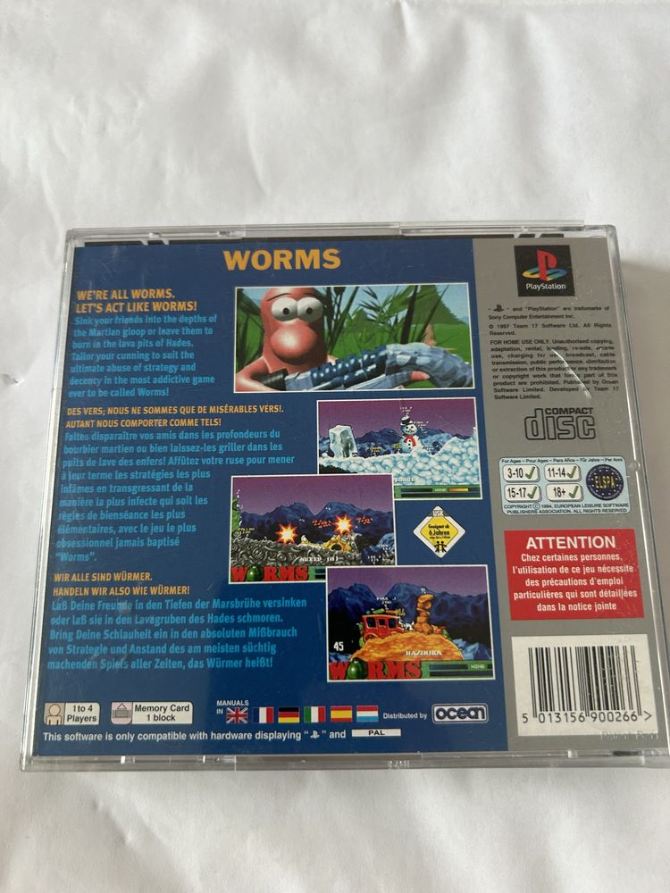 Worms playstation 1 psx ps1