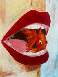 Obraz Fish with lips