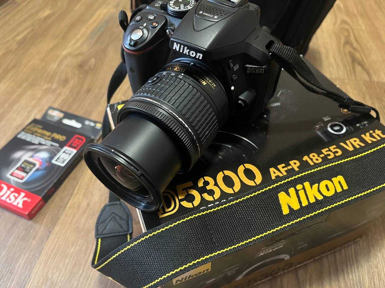 Фотоапарат Nikon D5300 + AF-P 18-55mm VR + Сумка + Карта пам'яті