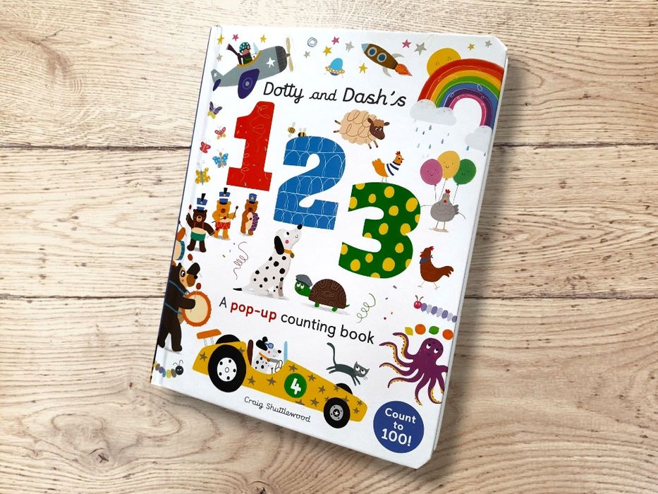 Dotty and Dash's 123 a pop-up counting book nauka liczenia angielski