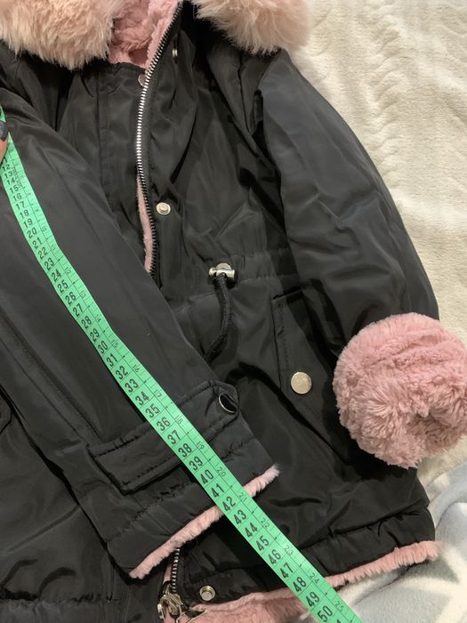 Крута двохстороння курточка парка на зиму непромокаюча тканина