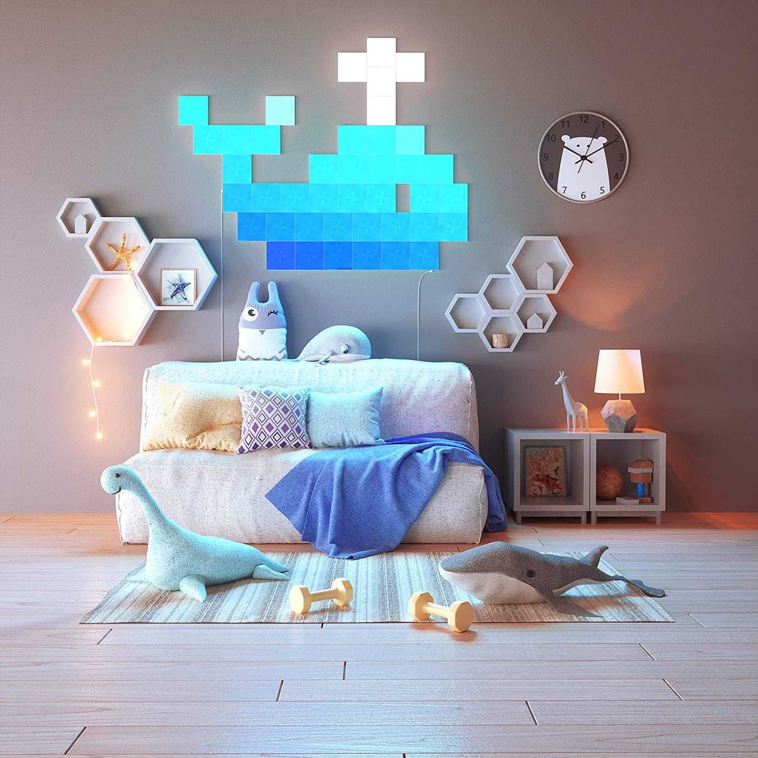 розумні світлодіодні настінні світильники RGBW Nanoleaf Canvas