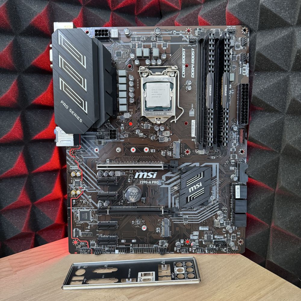 Топ комплект Core i9 9900K, Z390 Msi материнська плата, процесор
