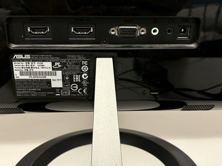 Para monitorow Asus vx238h