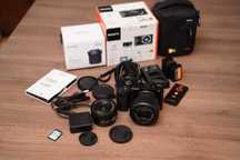 Conjunto Sony A6000 + lentes
