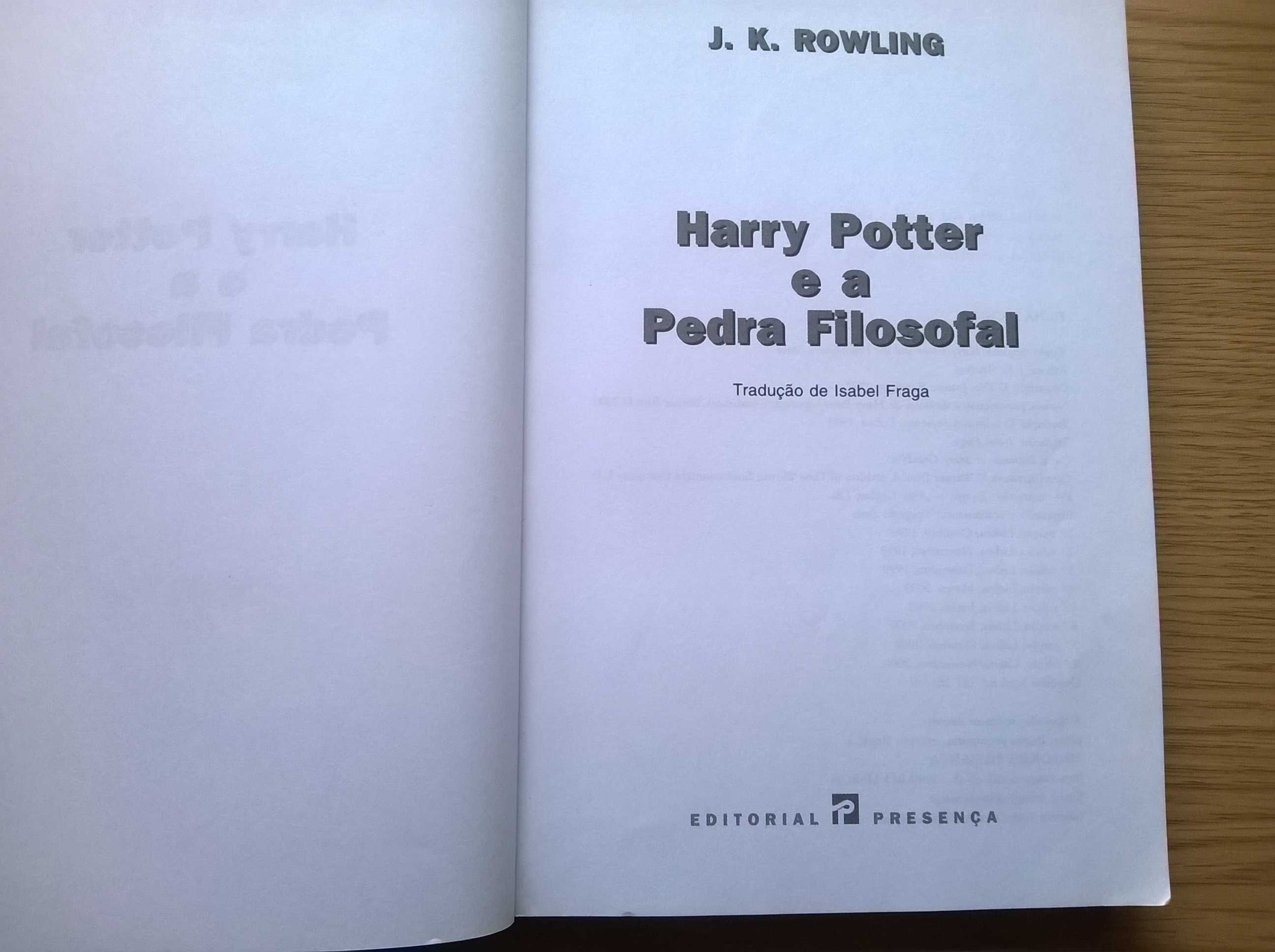 Harry Potter e a Pedra Filosofal - J. K. Rowling (portes grátis