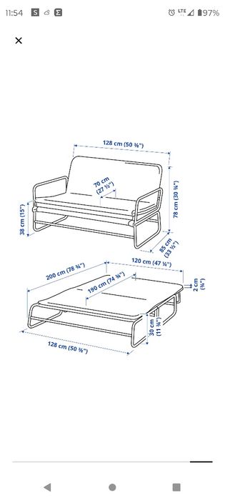 Sprzedam łóżko rozkładane