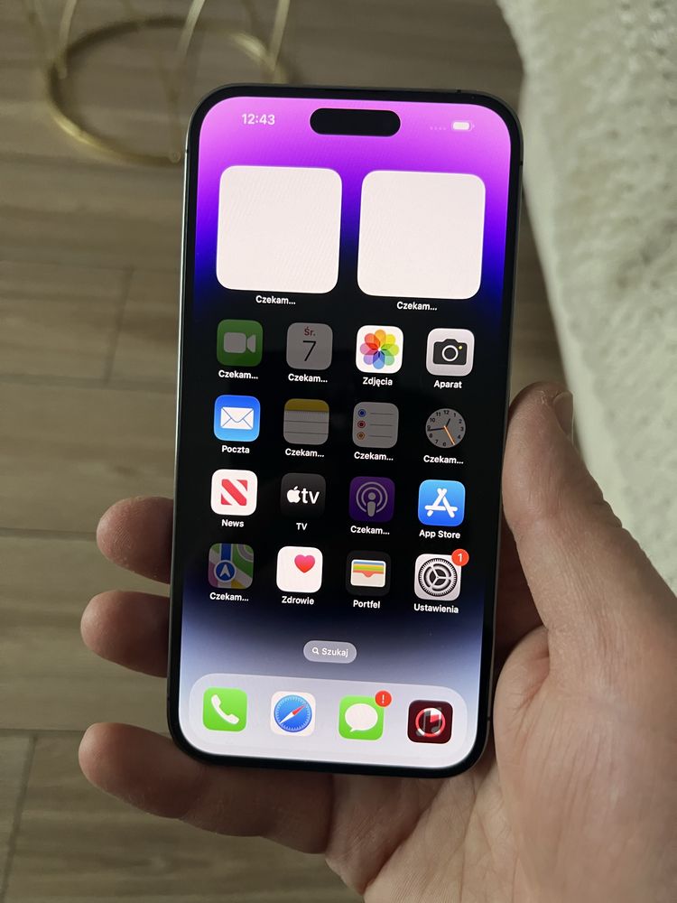 Iphone 14 pro max purple  128 stan igiełka