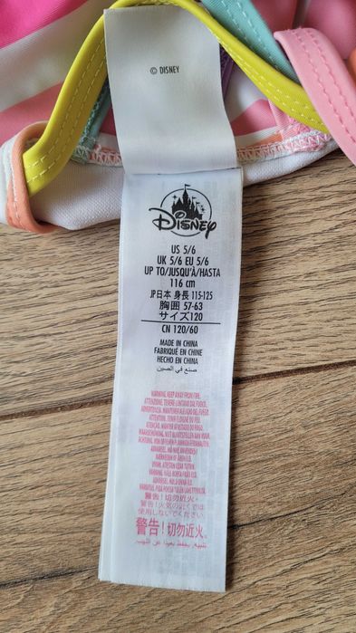 Strój kąpielowy jedniczęściowy Myszki Minnie, Disney, roz. 116 cm.