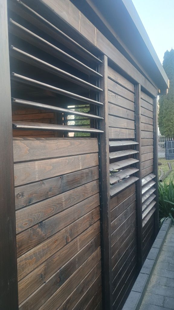 Zadaszenia tarasu wiaty drewniane garażowe carport zadaszenia z roletą