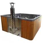 Balia Ogrodowa Bania Kwadrat Hot Tub Gorąca Beczka SPA Ogrodowe