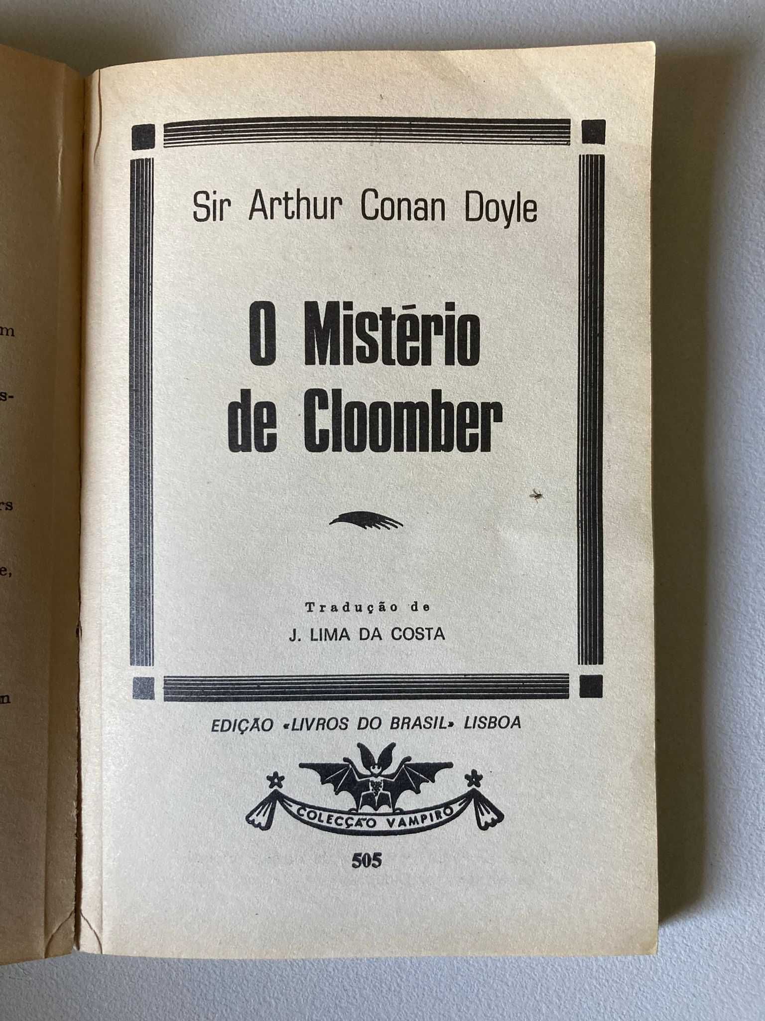 O Mistério de Cloomber, de Conan Doyle
