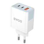 Ładowarka Sieciowa BWOO 40W 2xUSB-C 1xUSB-A 3 Porty/Szybkie Ładowanie