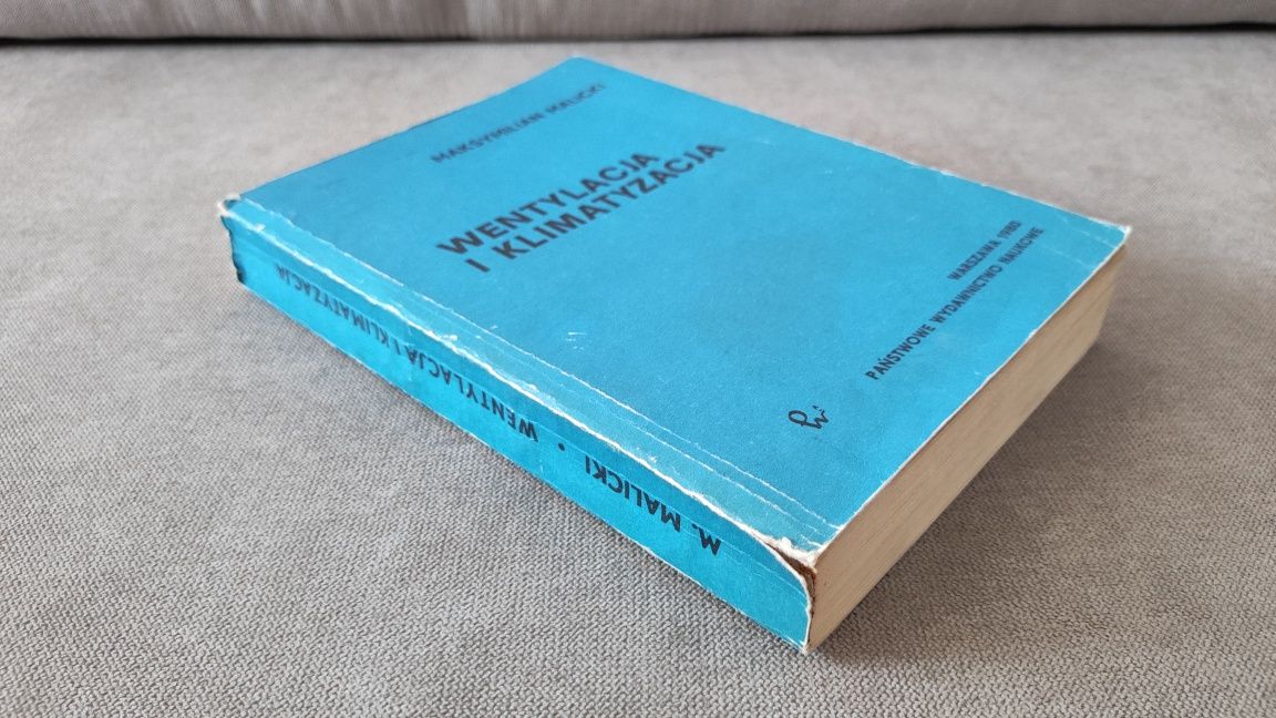 Książka Wentylacja i klimatyzacja Maksymilian Malicki PWN 1980