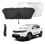 Зонт на лобове скло від сонця Car Umbrellas Чорний 140×78