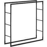 Stojak na drewno kominkowe metalowy  LOFT do 35 kg 100 x 25 x 100 cm