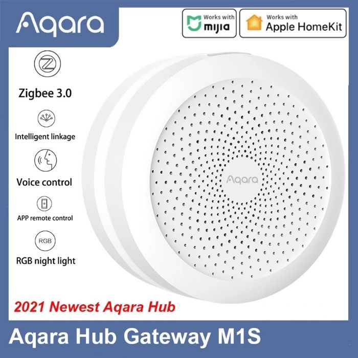 Новый шлюз Xiaomi Aqara Hub M1S, ZHWG15LM, ZigBee 3.0, HomeKit, MiHome