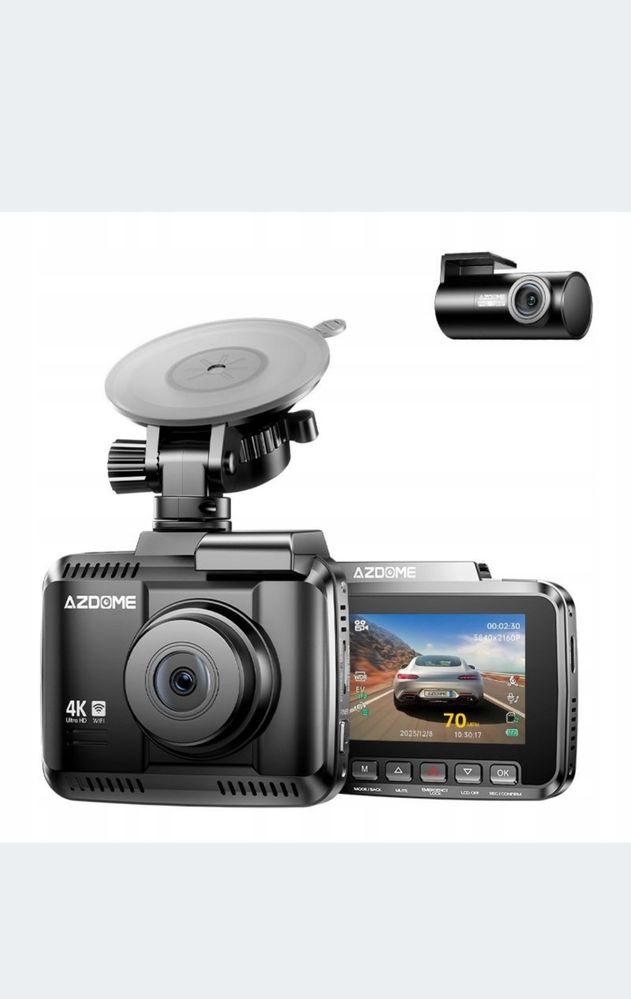 AZDOME GS63H Pro Zestaw 4K Dash Cam z tylną kamerą