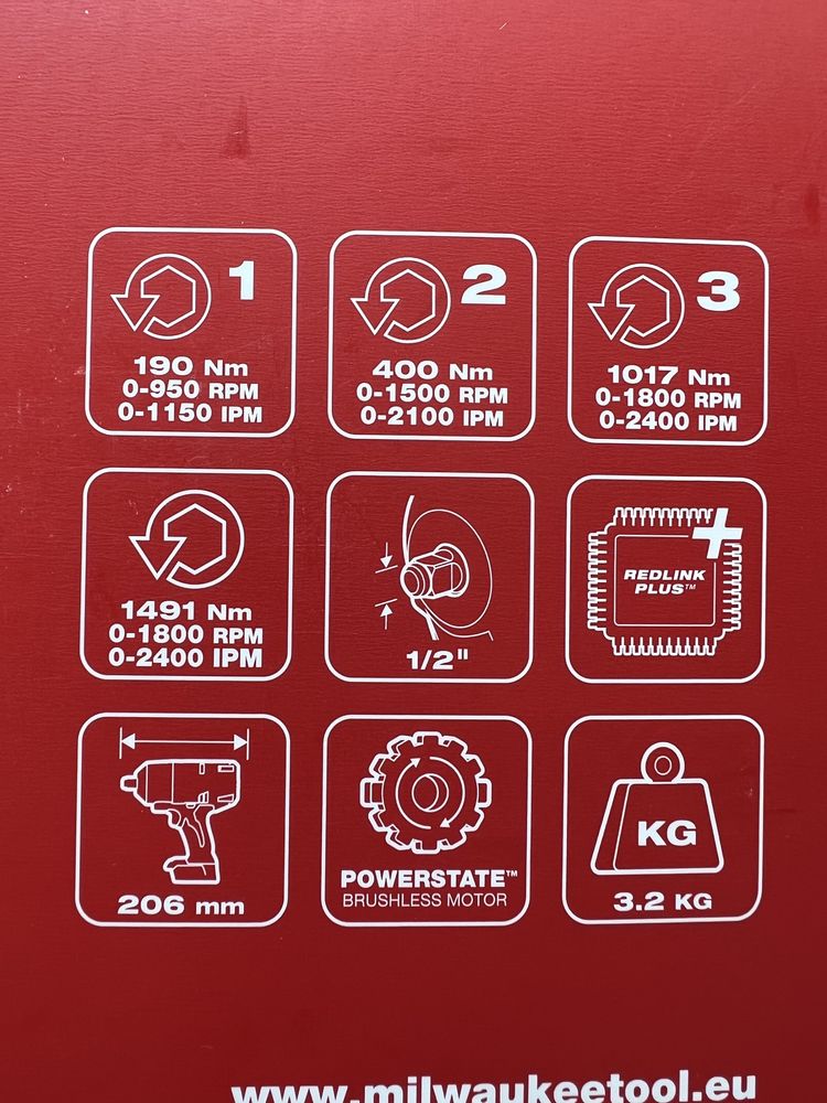 Klucz udarowy Milwaukee M18 FHIWP12 1/2” 1491Nm igła