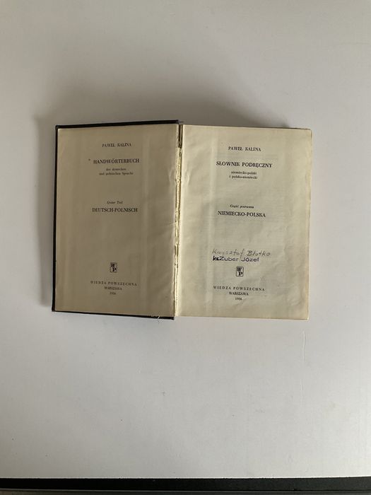 Słownik Podręczny niem.-polski i polsko-niemiecki - P.Kalina -1956(11)