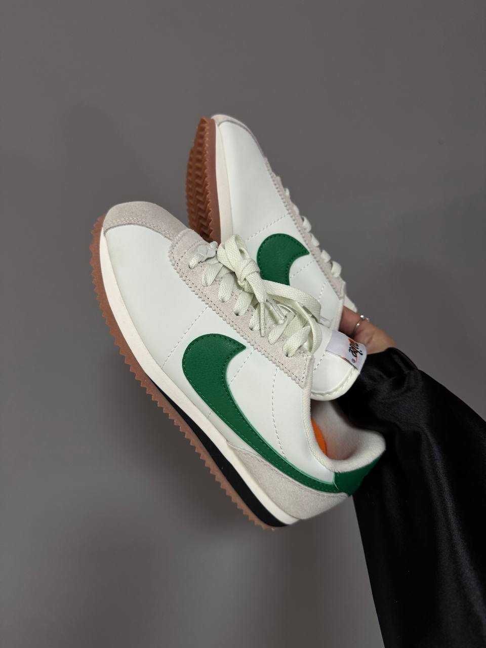 Кросівки Nike Cortez Beige/Green premium