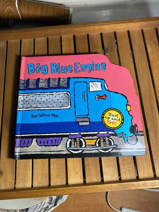 Интерактивная детская книга на английском Big Blue Engine