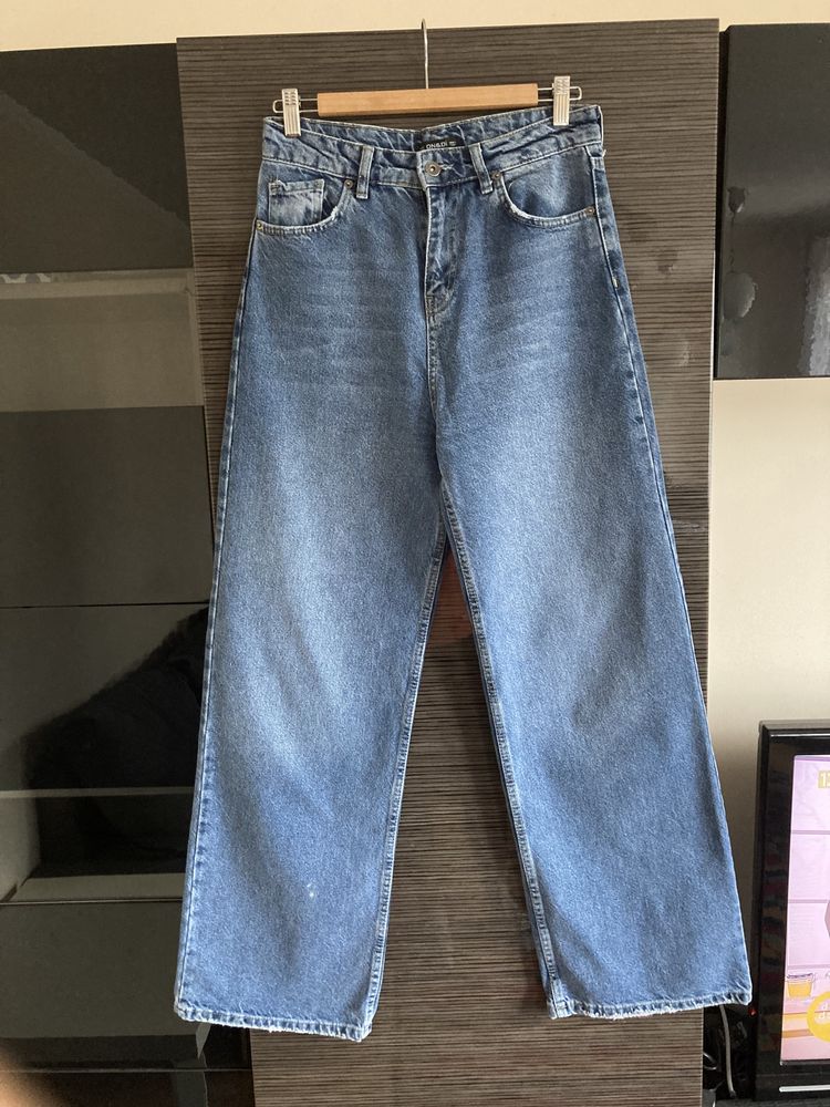 Nowe jeansy Wide Leg dzwony rozm. S/36 y2k