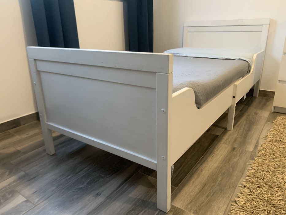 Cama de solteiro com colchão e estrado incluido