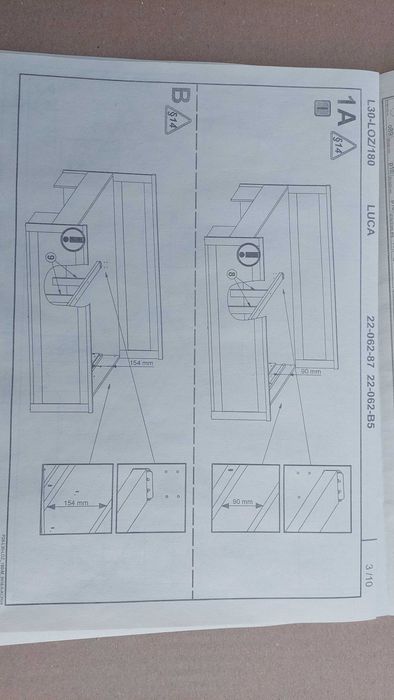 łóżko brw luca 180x200 cm