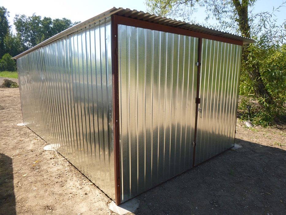 Garaż blaszany na Budowę Blaszak ocynk Garaże 3x5 NAJTANIEJ PROMOCJA