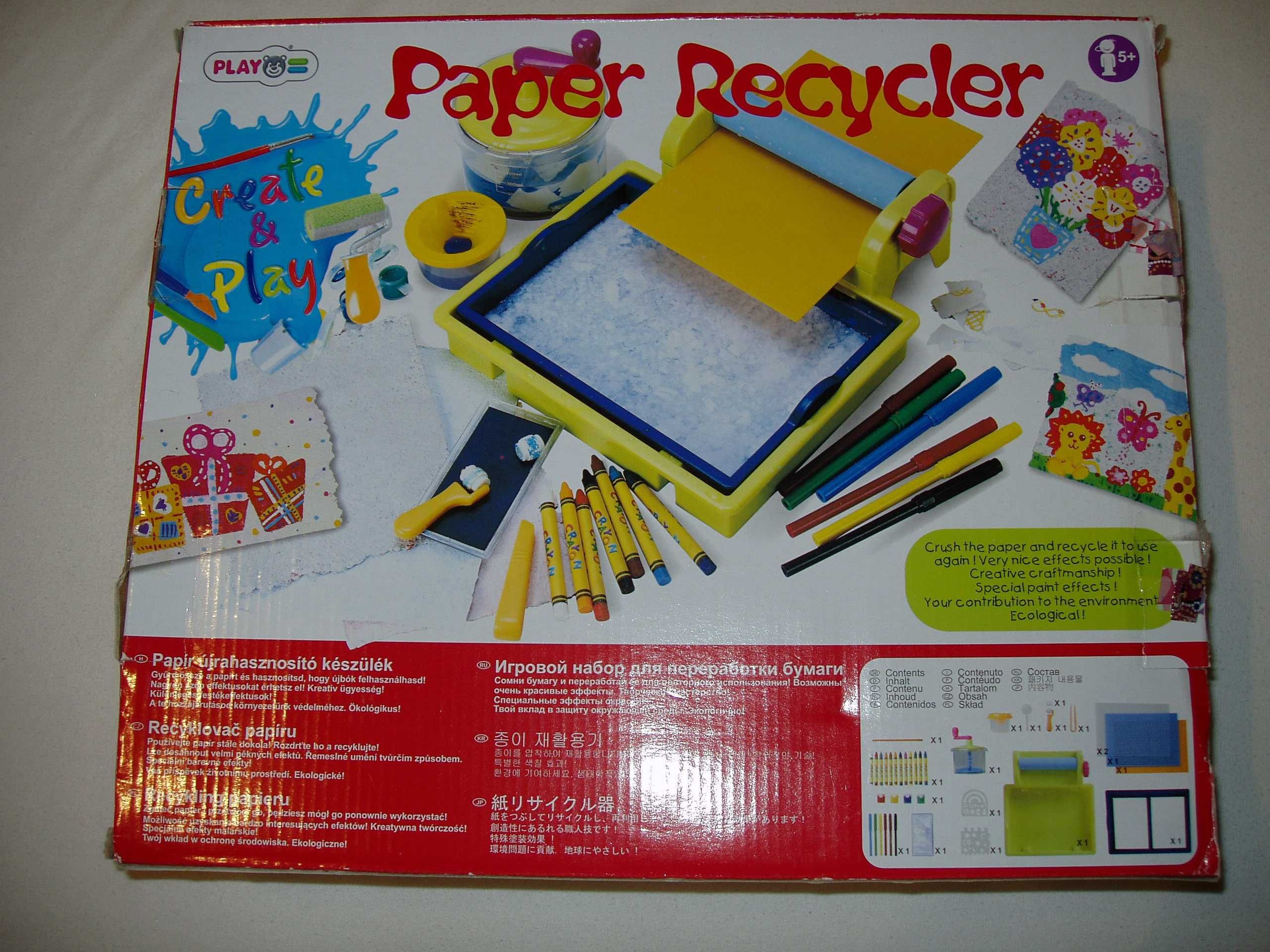 Ręczna maszyna do papieru PLAYGO recykling papieru