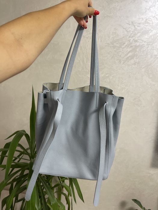 Шкіряний шопер. Сумка шопер. Жіночий шопер