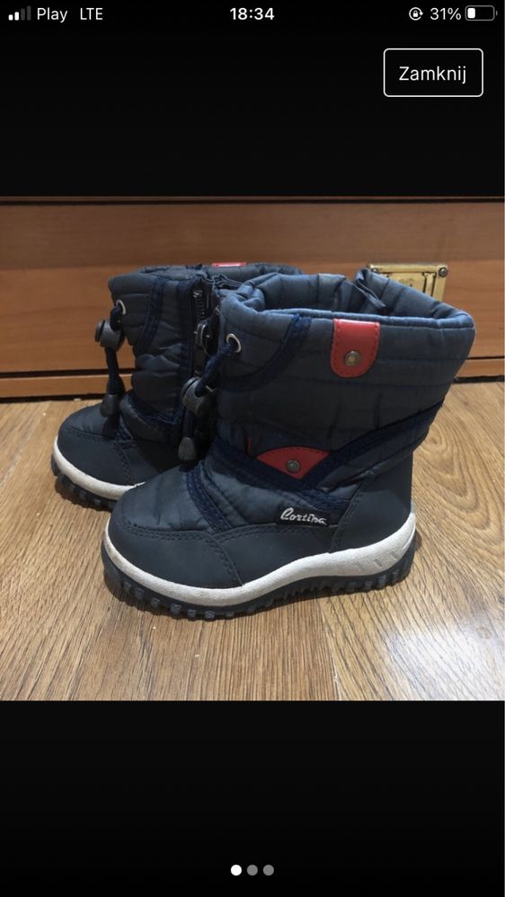 Buty śniegowce na zimę dla chłopca