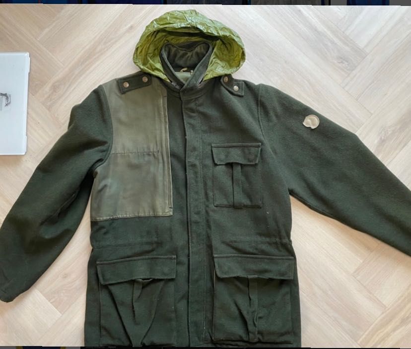 Płaszcz-kurtka vintage, wełnow a znanej szwedzkiej marki Fjallraven XL