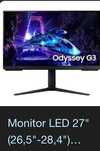 Samsung odyssey g3 + okablowanie i uchwyt ramie