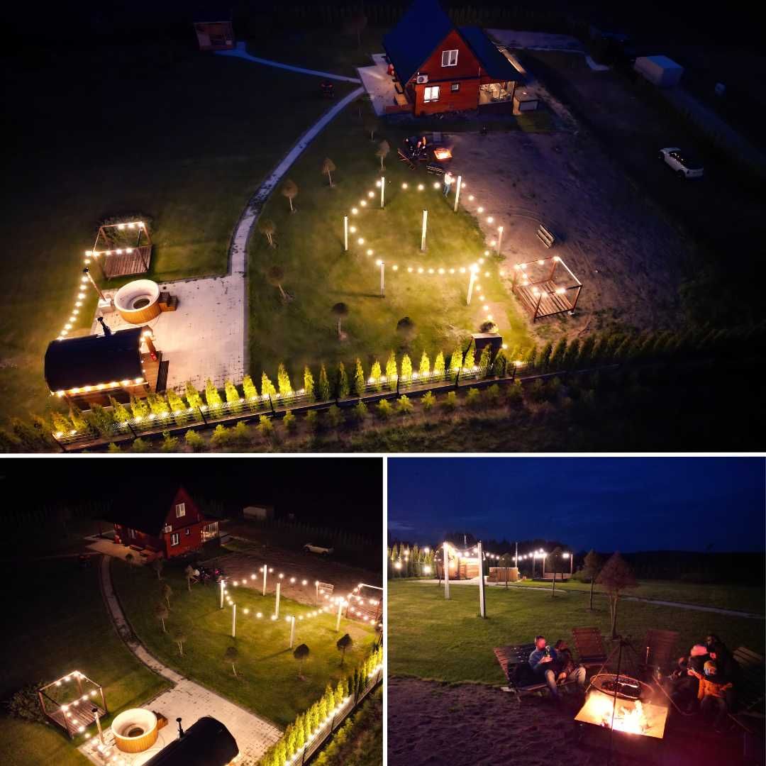 Domek z basenem – Mazury | Jacuzzi, sauna, jezioro – noclegi, wynajem