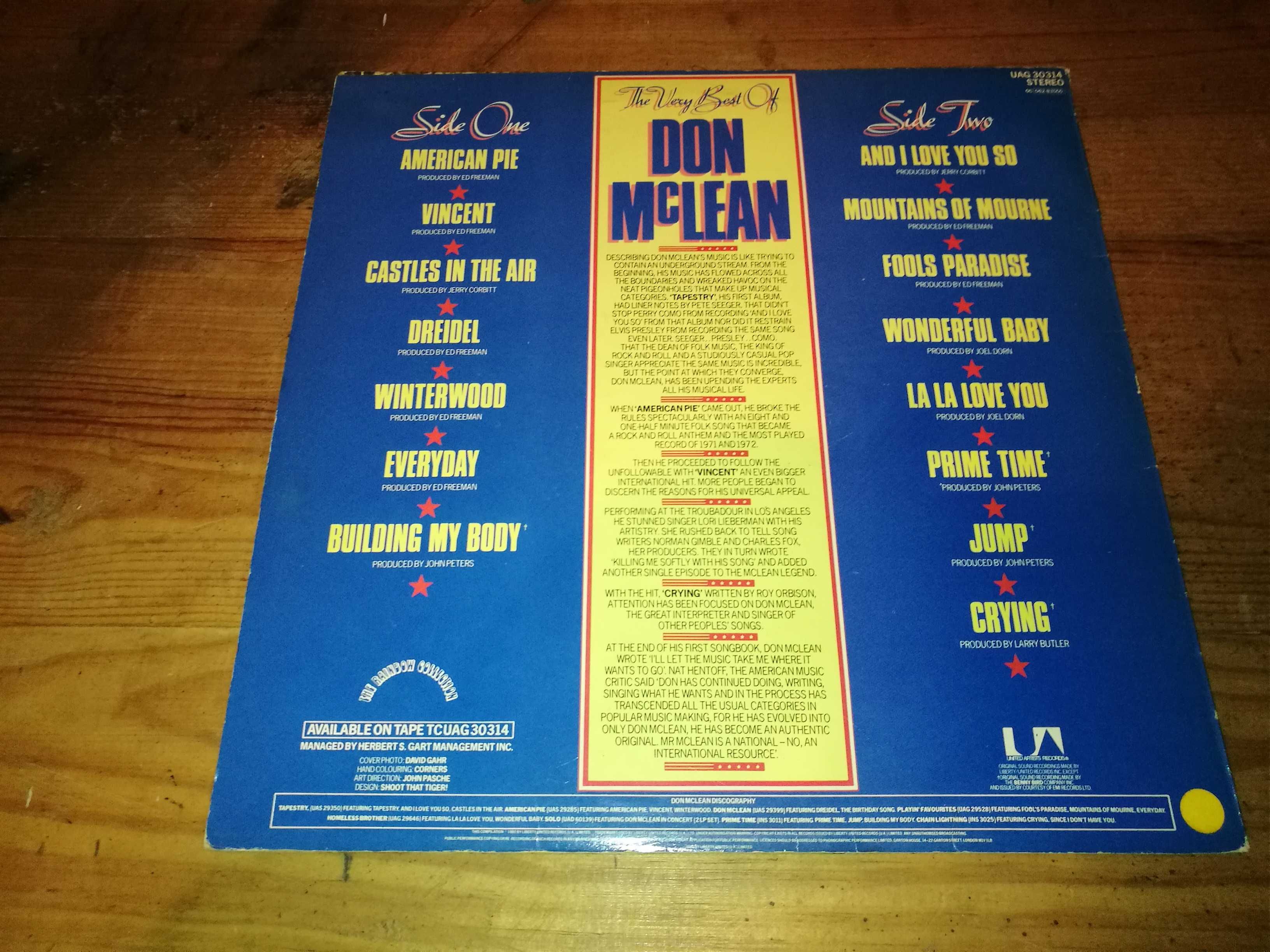 3 Lps e 1 single de Don MacLean (vários preços)