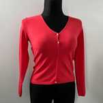 Sweter kardigan Repeat rozpinany damski rozmiar S/M koralowy