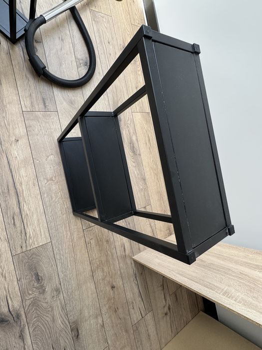 Półka scienna czarna regał korpus do szafki ikea 15x40x75