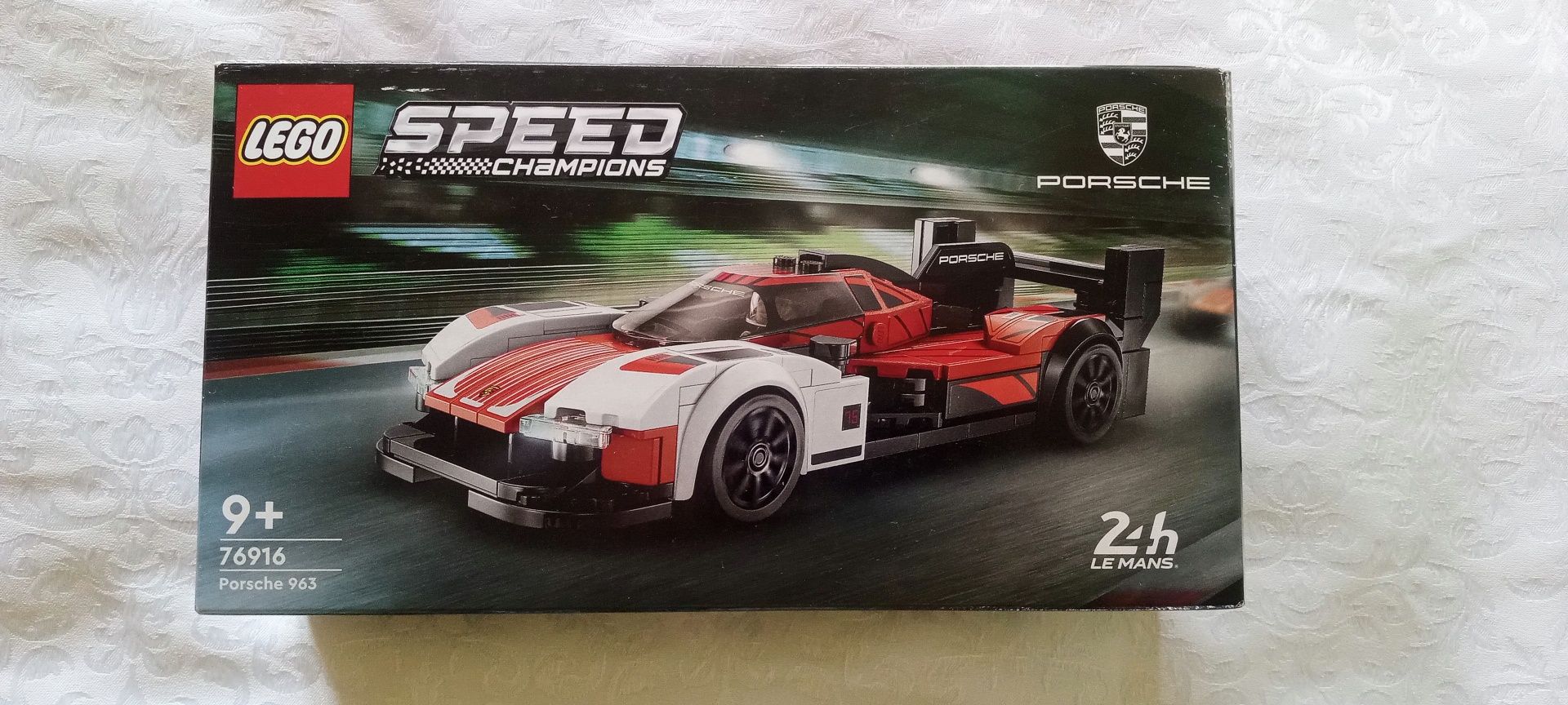 lego, Porsche 963, 9+, 76916, klocki, speed champion, auto, samochòd