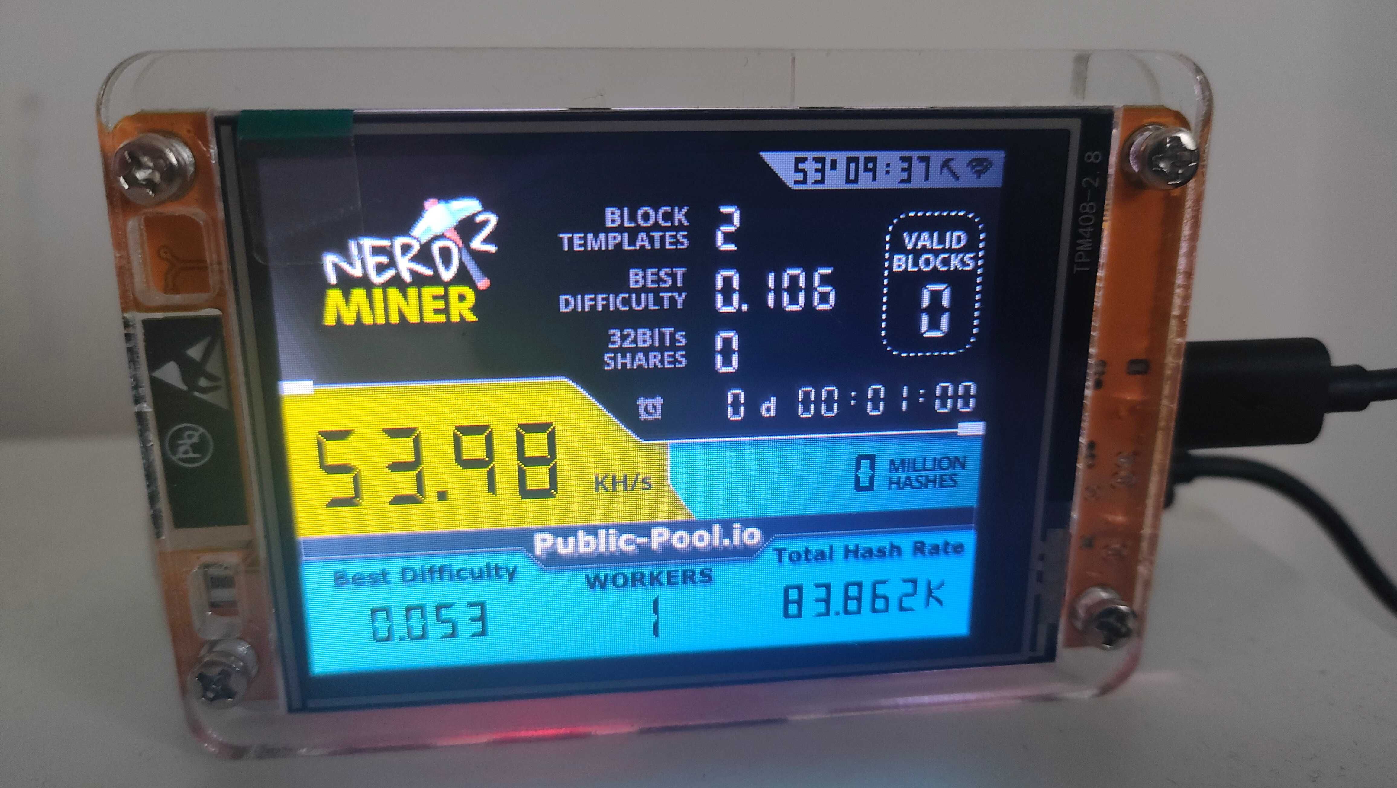 NerdMiner2 - koparka kryptowalut