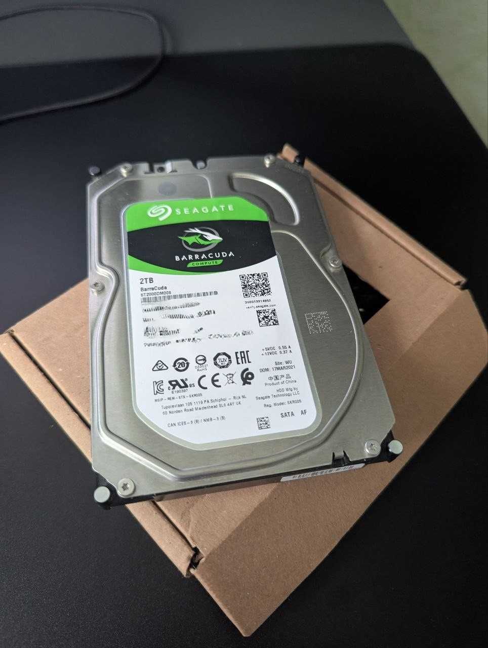 Жорсткий диск Seagate BarraCuda HDD 2TB 7200rpm 256MB 3.5 SATA III
